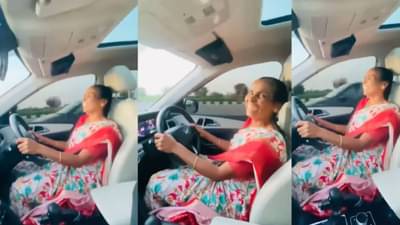 आई वडिलांचं स्वप्न पूर्ण करणं, स्वर्गसुख! पोरानं चारचाकी घेतली, आईने चालवली, आईचा आनंद बघा