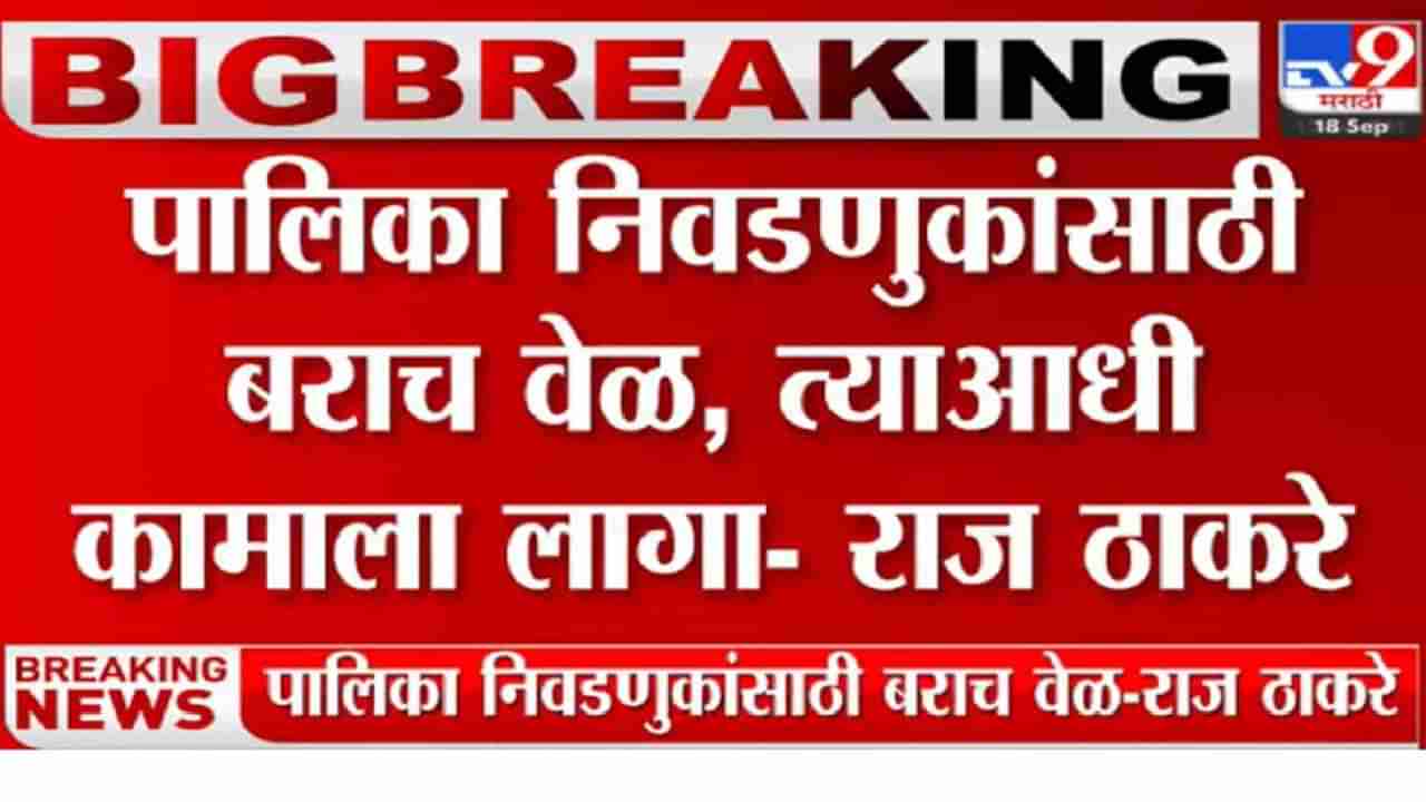 महापालिका निवडणुकांआधी राज ठाकरेंचा कार्यकर्त्यांना कानमंत्र, म्हणाले...