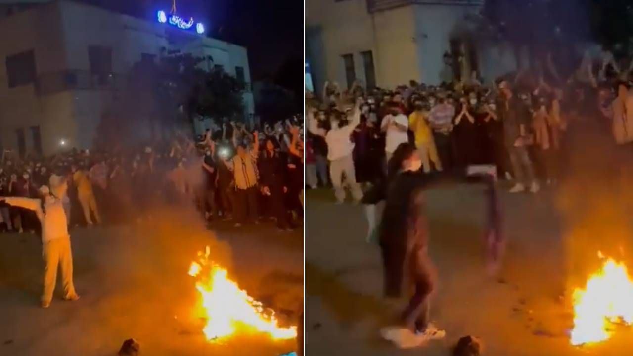 Iran Anti Hijab Video: नाचत, गात हिजाब जाळले, पारतंत्र्याचं ओझं डोक्यावरुन उतरवलं, इराणी महिलांचा एल्गार