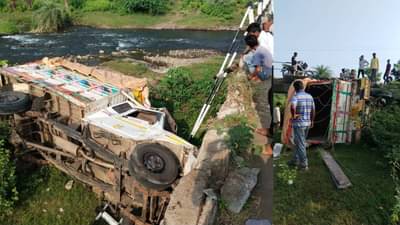 भीषण अपघातातून 25 मजुरांचा मृत्यूला चकवा! चालकाचं नियंत्रण सुटलं, पुढे घडला थरार