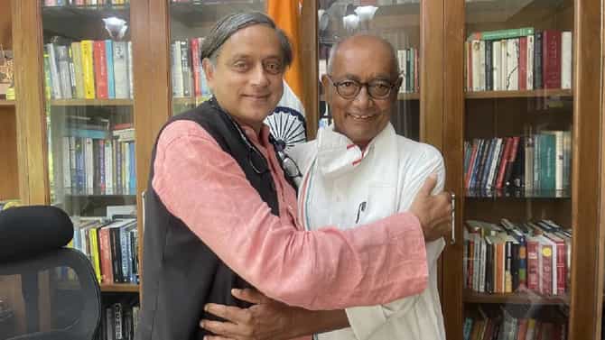लढत झाली तरी ती मैत्रीपूर्णच असणार; शशी थरुरांनी हा फोटो केला शेअर...