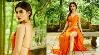 Mouni Roy | मौनी रॉयचा पांढऱ्या साडीत किलर लूक, पाहा फोटो…