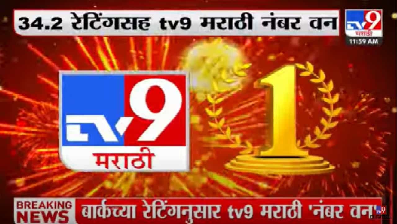 महाराष्ट्राच्या मनामनाची पसंती फक्त TV9 मराठी!, टीआरपीमध्ये पुन्हा एकदा नंबर वन... महाराष्ट्राच्या मनामनाची पसंती फक्त TV9 मराठी!, टीआरपीमध्ये पुन्हा एकदा नंबर वन...