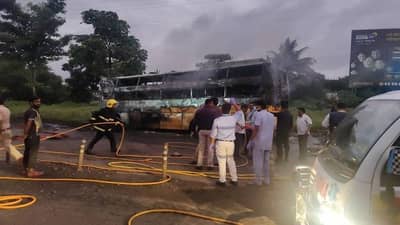 बसचं इंजिन फुटलं, काहींनी उड्या मारल्या,काही जळतच बाहेर पडले; प्रत्यक्षदर्शींकडून नाशिक अपघाताची आँखो देखी