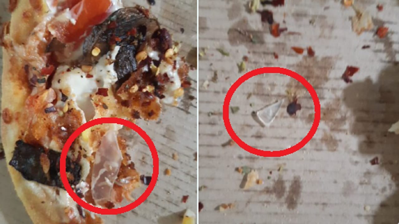 डोमिनॉज पिझ्झा मध्ये सापडला काचेला तुकडा; मुंबई पोलिसांनी ट्विट पाहिले आणि... डोमिनॉज पिझ्झा मध्ये सापडला काचेला तुकडा; मुंबई पोलिसांनी ट्विट पाहिले आणि...