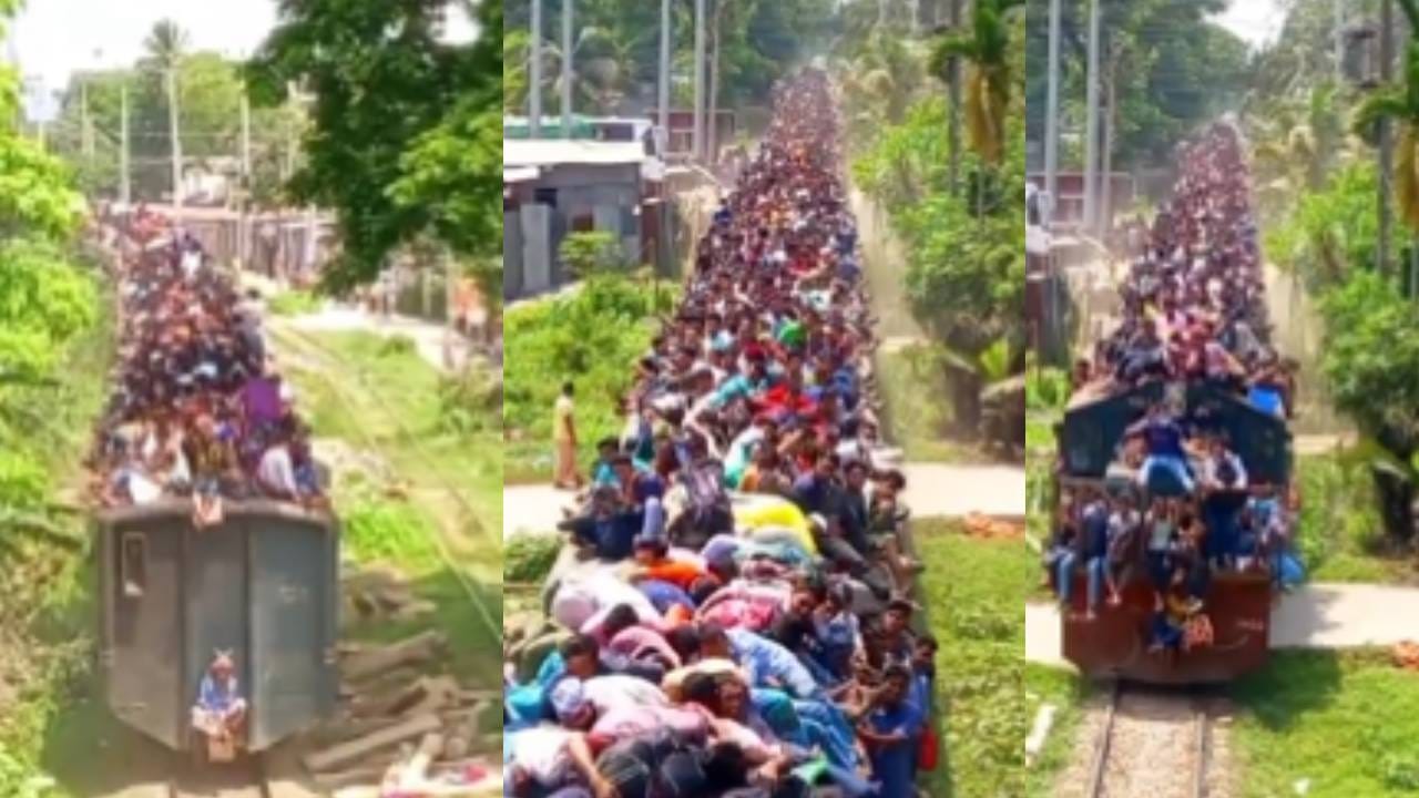 अबब! आली का ही गर्दी वाली ट्रेन परत...जिथे बघावं तिथे माणसं अबब! आली का ही गर्दी वाली ट्रेन परत...जिथे बघावं तिथे माणसं