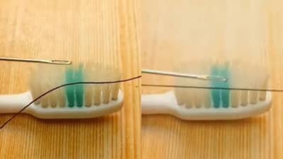 खचून जाऊ नका, सुईत धागा ओवायची ही सगळ्यात सोपी ट्रिक! आजीला करा इम्प्रेस