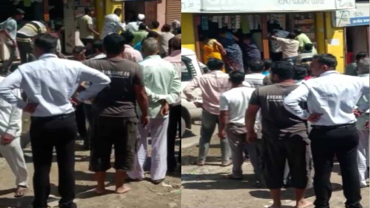 गावातील अतिक्रमण काढण्यावरुन दोन गटात जुंपली, घटना कॅमेऱ्यात कैद