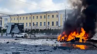 युक्रेनवर अंधार दाटला...; वीजघरावरच क्षेपणास्त्र डागलं...