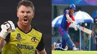 AUS vs ENG: LIVE मॅचमध्ये David Warner जोरात जमिनीवर आपटला, चक्कर आली, पहा VIDEO