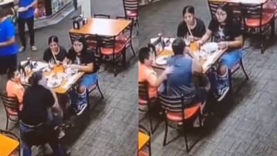 जेवताना घशात अन्न अडकलं, जीव गुदमरला, हॉटेल कर्मचाऱ्याने जागेवर उपचार केले! व्हिडीओ व्हायरल