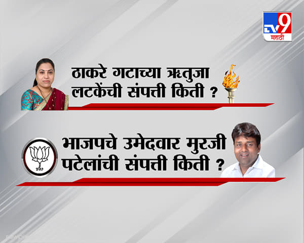 भाजपचा उमेदवार नववी पास तर ऋतुजा लटकेंकडे B.com ची डिग्री; सर्वात जास्त संपत्ती कुणाकडे?