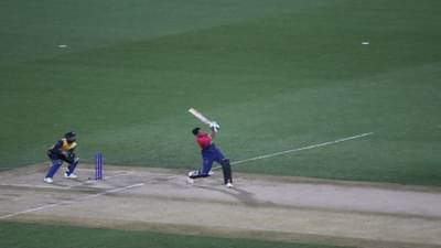 What a shot... 109 मीटरचा सिक्स! बॉल थेट.... या भाऊची बॅटींग बघून सगळेच शॉक झाले