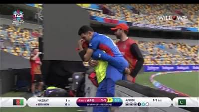 T20 World Cup 2022 : अफ्रिदीच्या भेदक चेंडूने अफगाणिस्तानचा फलंदाज जखमी