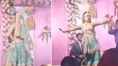 चान्स पे डान्स! नवरी काय थांबेना, नवरदेव बिचारा थकला...