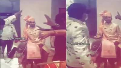 नवरदेवाची वरात गाढवावरून; लग्न मंडपातील फजितीचा व्हिडिओ पाहून तुमचीही हसून दमछाक होईल