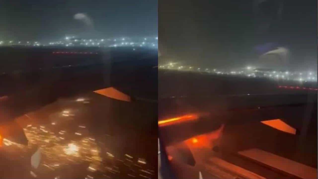 इंडिगो विमानाचे इमर्जन्सी लँडिंग, टेक ऑफ दरम्यान इंजिनमधून निघाला स्पार्क