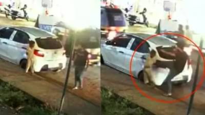 VIDEO : कारला टेकून उभा होता मुलगा, निर्दयी मालकाने जे केले ते पाहून तुमचाही संताप अनावर होईल