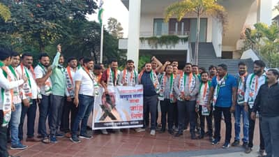 अब्दुल सत्तार यांच्या राजीनाम्याची मागणी, सत्तारांच्या विरोधात नाशकात निदर्शने