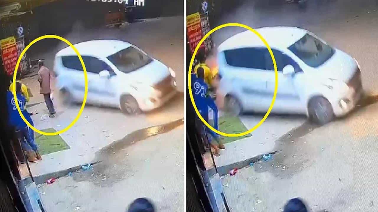 मद्यधुंद कार चालकाची स्टंटबाजी मजुराच्या जीवावर बेतली, अपघातात अन्य दोन जण जखमी