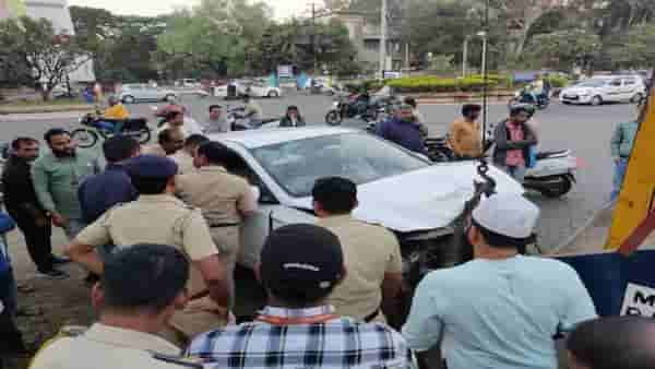 अखेर मद्यधुंद कार नामा करणाऱ्या चालकावर गुन्हा दाखल, चौघांना उडवत रंगला होता थरार