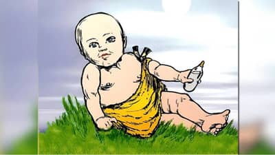 या चित्रात फक्त बाळ नाही, त्याची आई पण आहे! दिसतेय का?