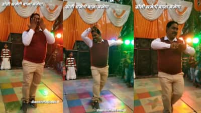 माधुरी दीक्षितच्या गाण्यावर काकांचे जबरदस्त ठुमके! Video