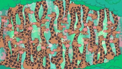 Optical Illusion जिराफांच्या गोंधळात मध्येच साप आहे, हुशार असाल तरच दिसणार...