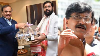 महाराष्ट्रात एकनाथ शिंदेंची नवी बाजीरावी!, आमदारांच्या गुवाहाटी दौऱ्यावर सामनातून टीकास्त्र