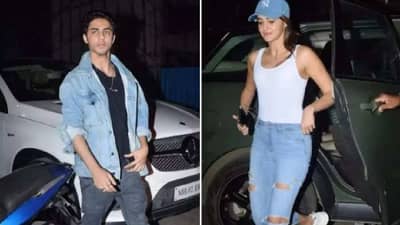 आर्यन खान आणि अनन्या पांडेसोबत स्पाॅट, कॅमेरा दिसताच केले हे कृत्य