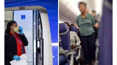 बापरे! 37 हजार फुटांवरून विमानाचा दरवाजा उघडायला गेली, म्हणे येशूने सांगितलं