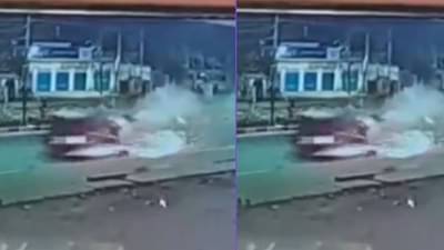 CCTV : बोलेरोने धडक दिल्याने अनियंत्रित झाली थार, मग जे घडले ते पाहून तुमच्याही काळजाचा थरकाप उडेल