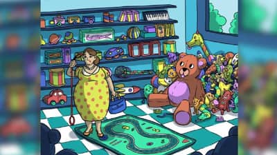 खेळण्यांमध्ये लपलंय खरंखुरं कुत्रं! कोडं अवघड आहे