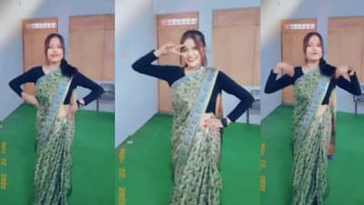 शिक्षिका तर नाचल्याच पण विद्यार्थ्यांनाही सामील करून घेतलं, संमिश्र प्रतिक्रिया!