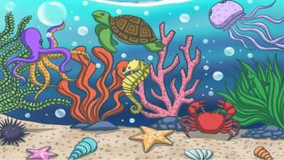 कोडं! चित्रात लपलाय मासा, ज्याची नजर तीक्ष्ण त्यालाच दिसणार