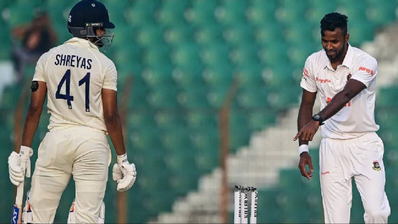 IND vs BAN 1st Test: बॉल स्टम्पला लागूनही Shreyas Iyer नॉटआऊट, बांग्लादेश बरोबर झाला वेगळाच खेळ, VIDEO