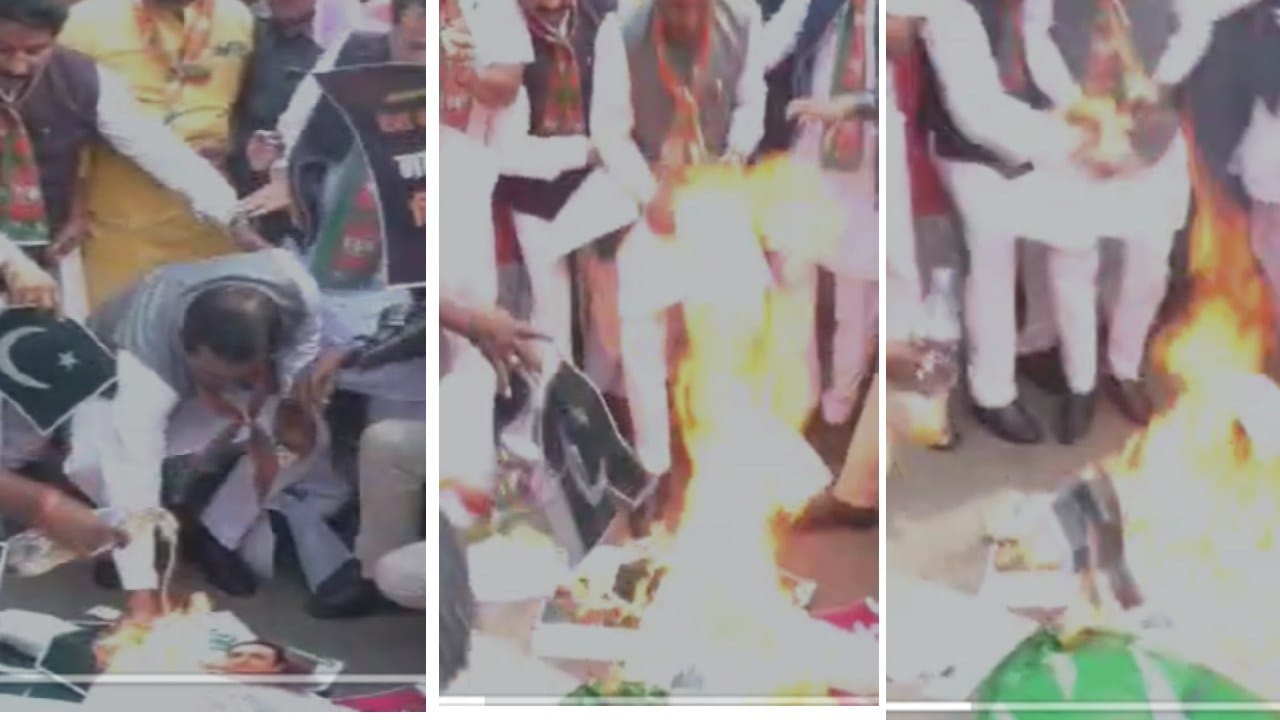 आंदोलनात आगीचा भडका, खासदार प्रतापराव चिखलीकरांची बोटं भाजली, नांदेडमध्ये काय घडलं? आंदोलनात आगीचा भडका, खासदार प्रतापराव चिखलीकरांची बोटं भाजली, नांदेडमध्ये काय घडलं?