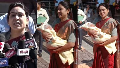 अडीच महिन्याच्या बाळाला घेऊन थेट नागपूर अधिवेशनात; कर्तव्यदक्ष आमदार म्हणाल्या, हिरकणी कक्ष स्थापन करा