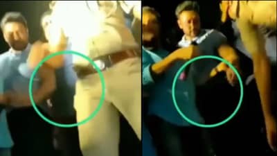 जमावात उभ्या असलेल्या प्रसिद्ध अभिनेत्याच्या चेहऱ्यावर फेकली चप्पल; व्हिडीओ व्हायरल