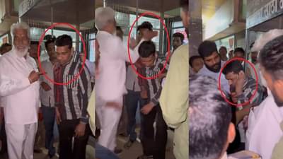 शिंदे गटाच्या मंत्र्याची दादा गिरी व्हायरल, मंत्री महोदयांनी शिव्यांची लाखोली वाहत श्रीमुखात लगावली, जाणून घ्या