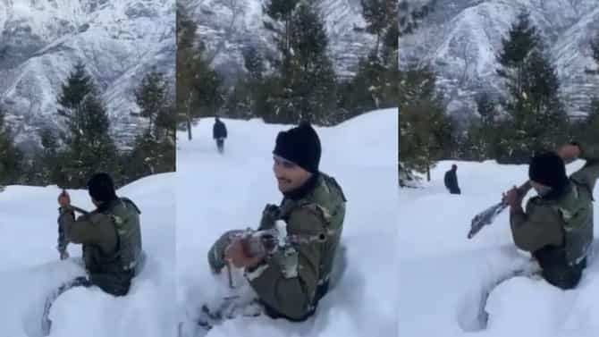 Indian Army: व्हिडीओ बघून Salute कराल! देशसेवा करताना अनेक अडचणींना सामोरे जाणारे जवान...