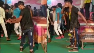 Video: लग्न समारंभात गुटखा खाऊन तरुणाचा सुपर डान्स, लोकं फक्त त्यांच्याकडे पाहत राहिले