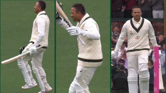 AUS vs SA: Usman Khawaja ने सेंच्युरी मारल्यानंतर मैदानात केला डान्स, पहा VIDEO