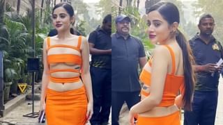 Janhvi Kapoor | बॉयफ्रेंडसोबत फॅमिली फंक्शनमध्ये जाताना जान्हवी कपूर स्पॉट, कॅमेरा बघताच…