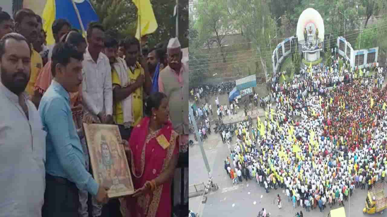 देवी-देवतांचा त्याग, तहसीलदारांकडे प्रतिमा सुपूर्द, नांदेडमध्ये शेकडोंचा ठिय्या, काय घडतंय?