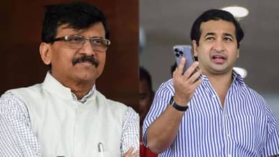 अजित पवारांनंतर राऊतांकडून ही नितेश राणेंचा उल्लेख टिल्ल्या