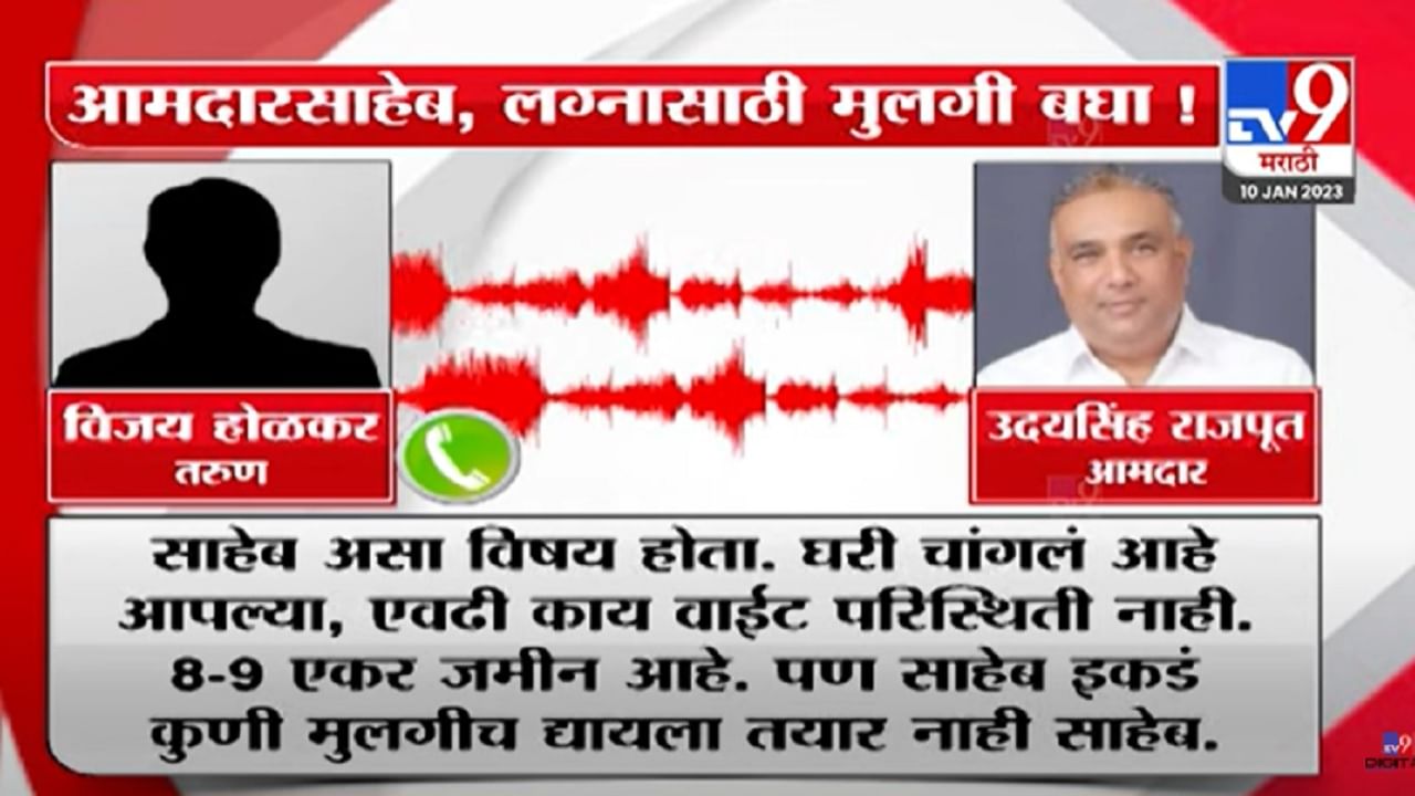 'साहेब घरचं चांगलंय, 8-9 एकर जमीन, पण कुणी मुलगीच देईना', वैतागलेल्या तरुणाचा थेट आमदाराला फोन