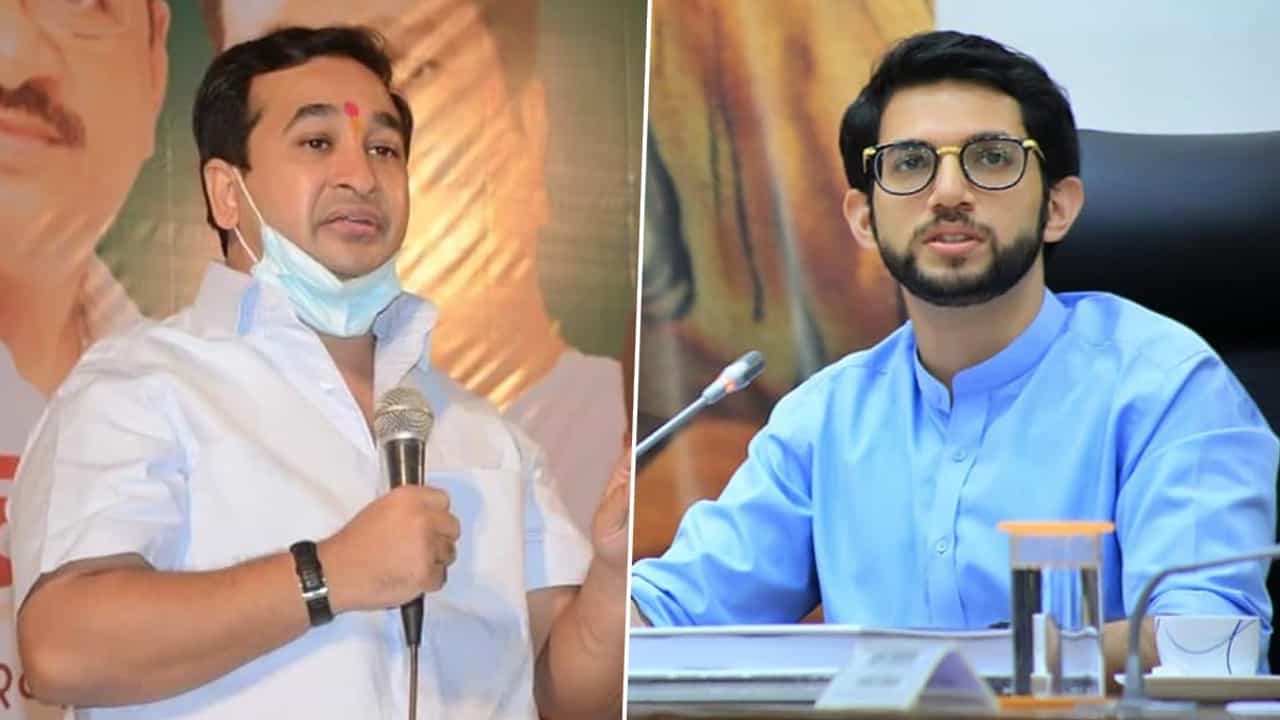 Nitesh Rane vs aditya thackeray :आदित्य ठाकरेंचा आवाज काढत नितेश राणे म्हणाले...