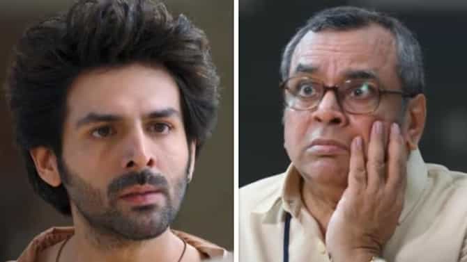 Kartik Aaryan: कार्तिक आर्यनने परेश रावल यांच्या कानशिलात लगावली; नेमकं काय घडलं?