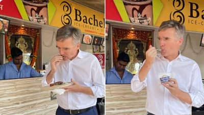 ब्रिटीश उच्चायुक्तांनी घेतला मुंबईच्या सँडविच आणि चिली आइस्क्रीमचा आनंद, सोशल मीडियावर खळबळ
